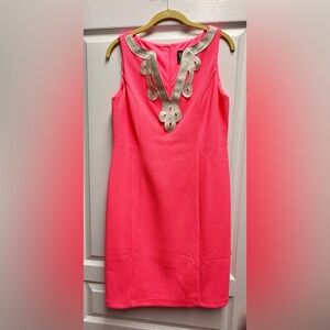 Vince Camuto Pink Dress with Metallic Detail